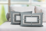 Benzo Geometric Reversible Indoor/Outdoor Rectangular Pillow