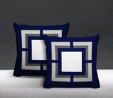 Benzo Geometric Reversible Indoor/Outdoor Square Pillow