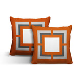 Benzo Geometric Reversible Indoor/Outdoor Square Pillow