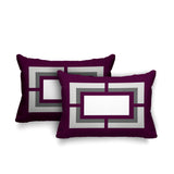 Benzo Geometric Reversible Indoor/Outdoor Rectangular Pillow