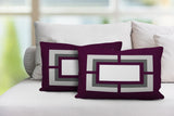 Benzo Geometric Reversible Indoor/Outdoor Rectangular Pillow