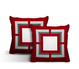 Benzo Geometric Reversible Indoor/Outdoor Square Pillow