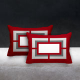Benzo Geometric Reversible Indoor/Outdoor Rectangular Pillow