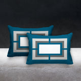 Benzo Geometric Reversible Indoor/Outdoor Rectangular Pillow