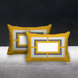 Benzo Geometric Reversible Indoor/Outdoor Rectangular Pillow