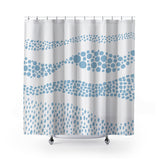 Bia Shower Curtain in Blue