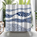 Bia Shower Curtain in Navy Blue - view 2