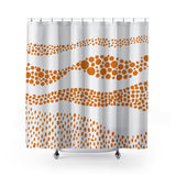 Bia Shower Curtain in Orange