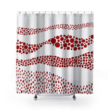 Bia Shower Curtain in Red