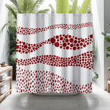 Bia Shower Curtain in Red - view 3