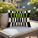 Bianca Abstract Outdoor Reversible Throw Rectangular Pillow