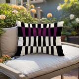 Bianca Abstract Outdoor Reversible Throw Rectangular Pillow