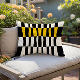 Bianca Abstract Outdoor Reversible Throw Rectangular Pillow
