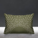 Bibo Abstract Reversible Indoor/Outdoor Rectangular Pillow