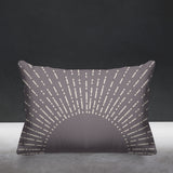 Bibo Abstract Reversible Indoor/Outdoor Rectangular Pillow