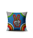 PolyTwill Hand Sign Square Indoor/Outdoor Throw Pillow