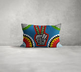 PolyTwill Hand Sign Lumbar Indoor/Outdoor Throw Pillow