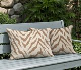 Billi Zebra Print Indoor/Outdoor Reversible Rectangular Pillow