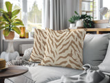 Billi Zebra Print Indoor/Outdoor Reversible Square Pillow