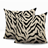 Billi Zebra Print Indoor/Outdoor Reversible Square Pillow