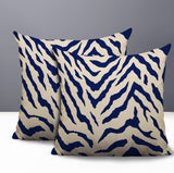 Billi Zebra Print Indoor/Outdoor Reversible Square Pillow