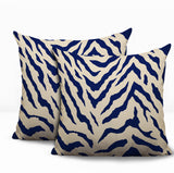 Billi Zebra Print Indoor/Outdoor Reversible Square Pillow