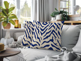 Billi Zebra Print Indoor/Outdoor Reversible Square Pillow
