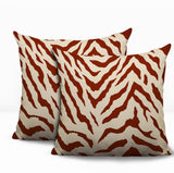 Billi Zebra Print Indoor/Outdoor Reversible Square Pillow