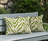 Billi Zebra Print Indoor/Outdoor Reversible Rectangular Pillow