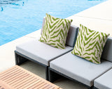 Billi Zebra Print Indoor/Outdoor Reversible Square Pillow