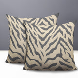 Billi Zebra Print Indoor/Outdoor Reversible Square Pillow