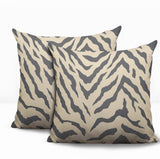 Billi Zebra Print Indoor/Outdoor Reversible Square Pillow