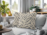 Billi Zebra Print Indoor/Outdoor Reversible Square Pillow