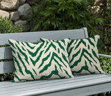 Billi Zebra Print Indoor/Outdoor Reversible Rectangular Pillow