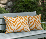 Billi Zebra Print Indoor/Outdoor Reversible Rectangular Pillow