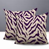 Billi Zebra Print Indoor/Outdoor Reversible Square Pillow
