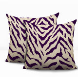 Billi Zebra Print Indoor/Outdoor Reversible Square Pillow