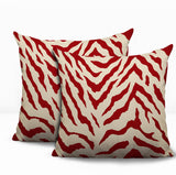 Billi Zebra Print Indoor/Outdoor Reversible Square Pillow