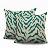 Billi Zebra Print Indoor/Outdoor Reversible Square Pillow