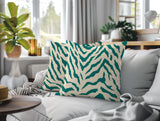 Billi Zebra Print Indoor/Outdoor Reversible Square Pillow