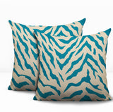 Billi Zebra Print Indoor/Outdoor Reversible Square Pillow