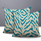 Billi Zebra Print Indoor/Outdoor Reversible Square Pillow