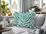 Billi Zebra Print Indoor/Outdoor Reversible Square Pillow