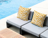Billi Zebra Print Indoor/Outdoor Reversible Square Pillow
