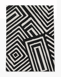 Bilo low pile chair mat in Black