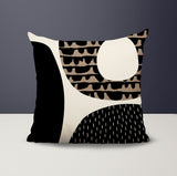 Bino Abstract Reversible Indoor/Outdoor Square Pillow