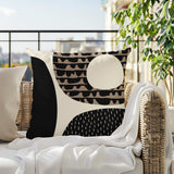Bino Abstract Reversible Indoor/Outdoor Square Pillow