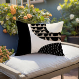 Bino Abstract Reversible Indoor/Outdoor Rectangular Pillow