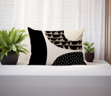 Bino Abstract Reversible Indoor/Outdoor Rectangular Pillow