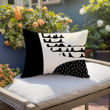 Bino Abstract Reversible Indoor/Outdoor Rectangular Pillow